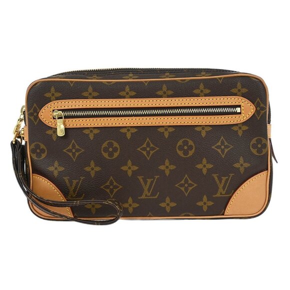 Louis Vuitton Monogram Marly Dragonne GM Clucth Bag M51825 SL0090 166511 - Picture 1 of 10